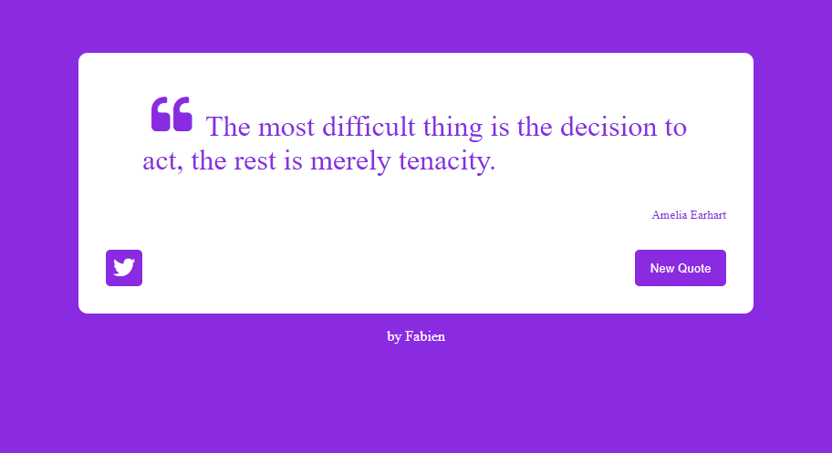 Random Quote Machine